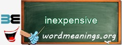 WordMeaning blackboard for inexpensive
